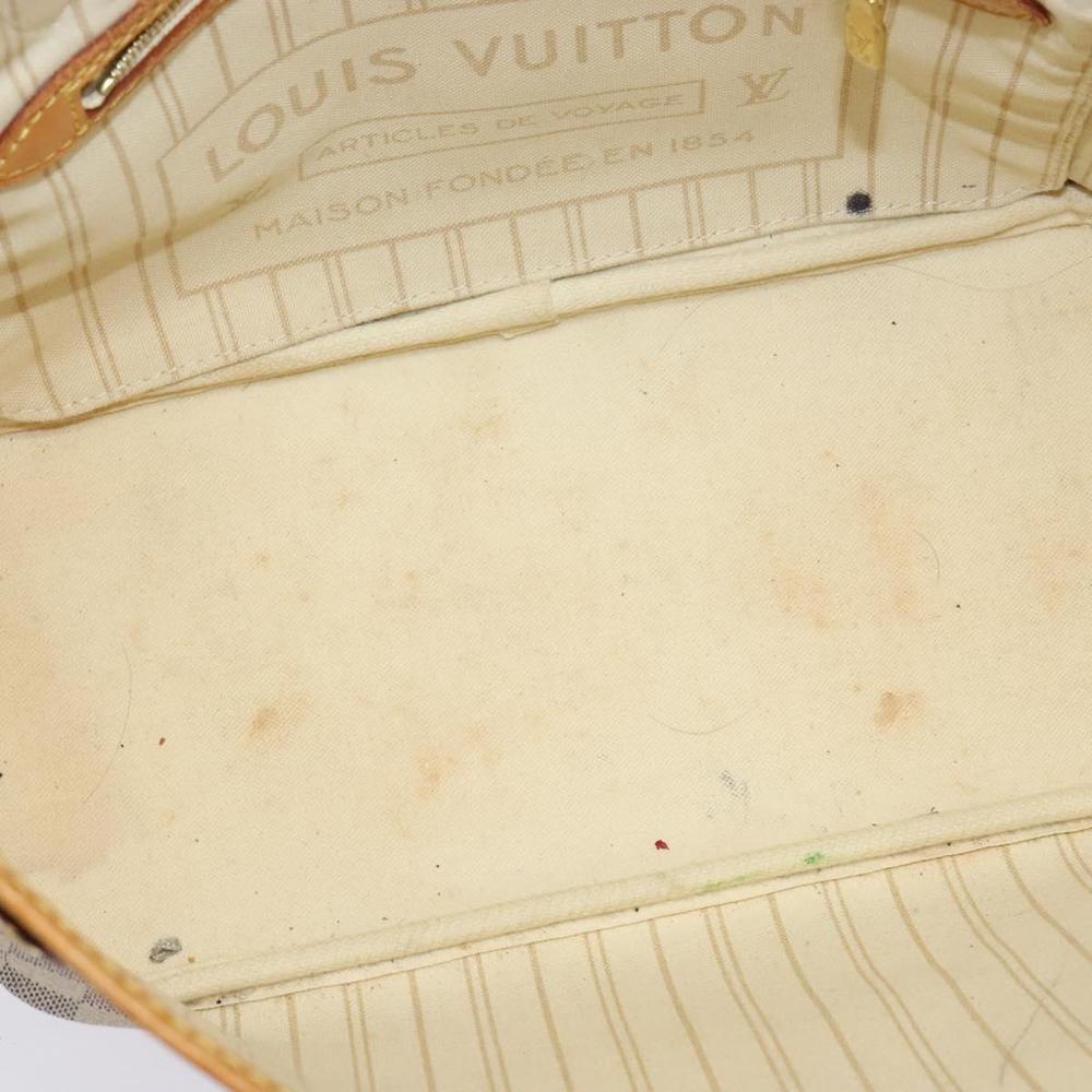 LOUIS VUITTON Damier Azur Neverfull PM Tote Bag N41362 LV Auth 120593 - Picture 10 of 16